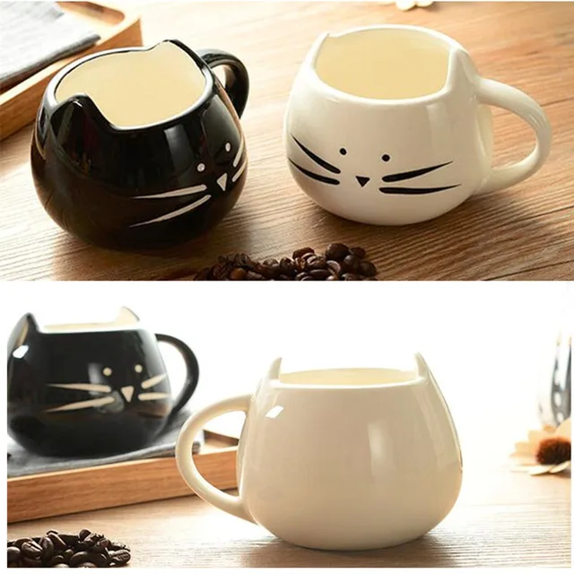 Mug tête de chat design en céramique Tasses et Mugs Cocooning.net