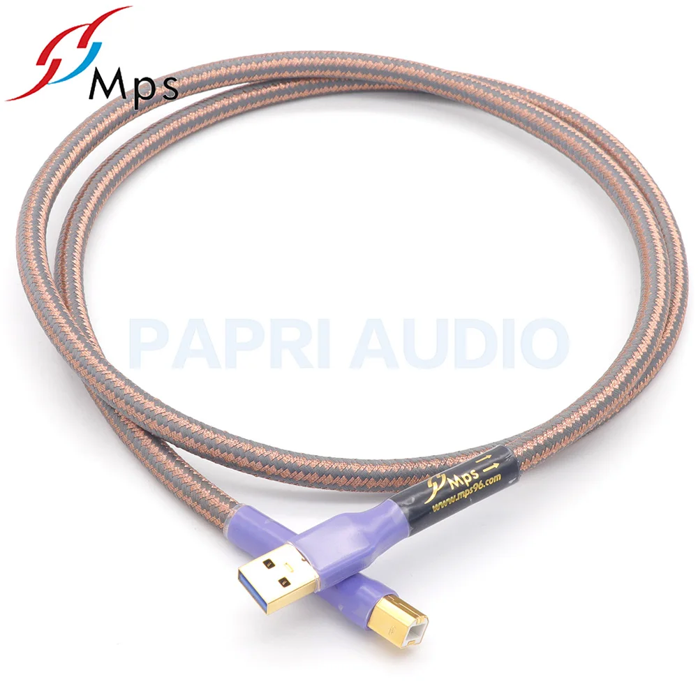 PAPRI MPS QR USB 6N 99.99997% OCC аудиокабель HiFi позолоченный коннектор A штекер для кабеля