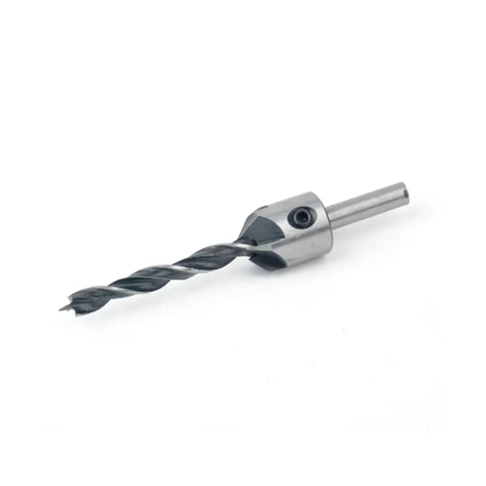 HSS Countersink Wood Drill Steel Countersink Drill Set 5 Flute 3mm, 4mm, 5mm, 6mm