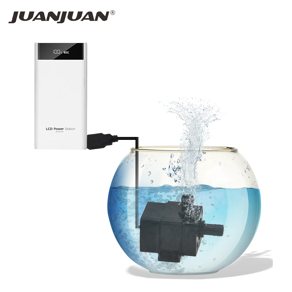 Водяной насос USB водонепроницаемый низкий уровень шума бесщеточный DC погружной