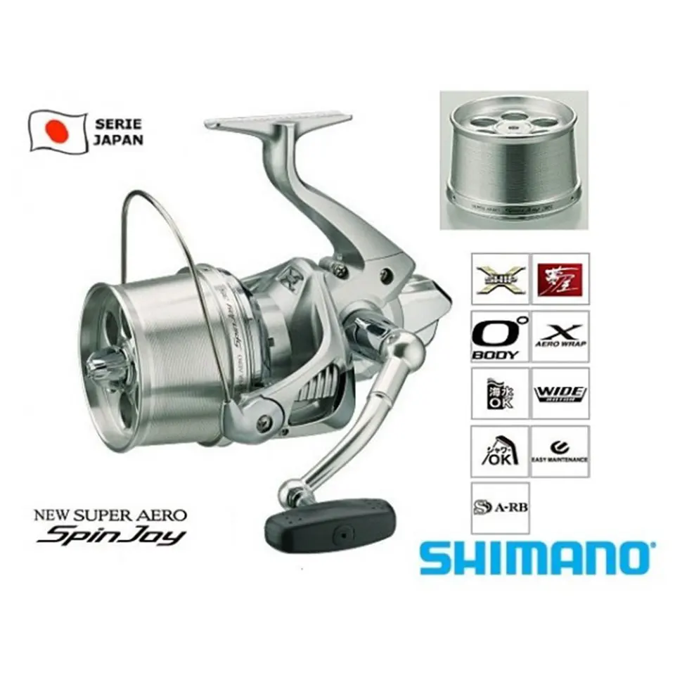 SHIMANO SUPER AERO spinjoy rotující rybaření naviják pro příboj odlitek 35/SD35 4+1BB příboj naviják throwing rybaření 20KG energie 3.5:1ratio