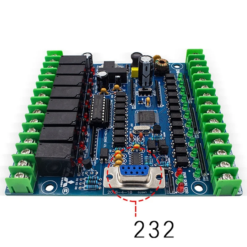 Programmable Logic Controller FX2N-20MR PLC Industrial Control Board 12 Input 8 Output 24V 5A