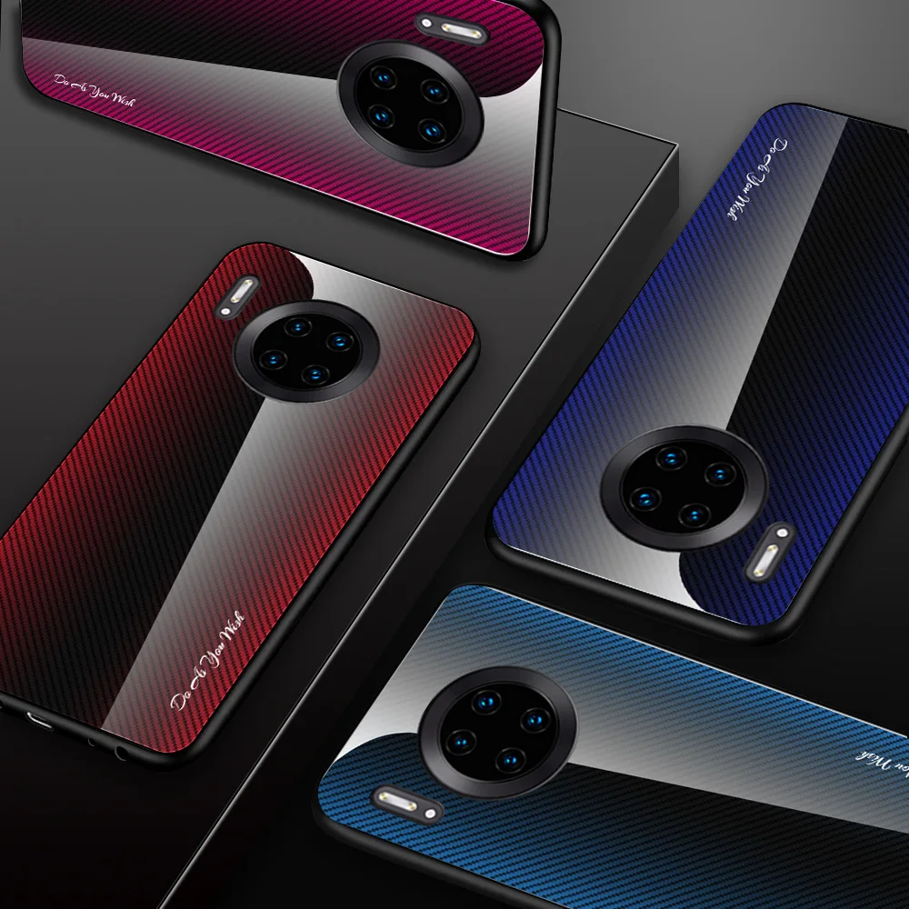 Для huawei mate 30 Pro P30 P30 Pro P30 Lite винтажный роскошный мягкий чехол с рамкой из закаленного стекла для huawei mate 30 Чехол