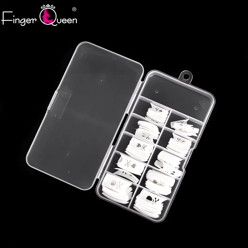 Finger queen 100 шт+ коробка высокого класса поддельные ногти модные современные люди французские ногти Череп ногтей Diy наращивание ногтей