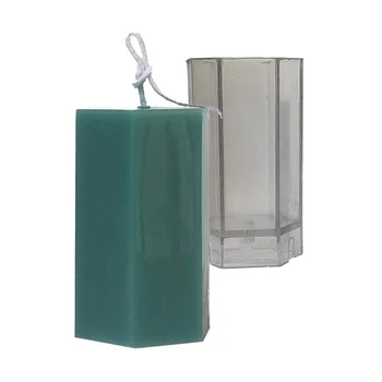 

Candle Mold Hexagon Candle Mould Handmade Model DIY Aromatherapy Candle Making Moulds Shaping Molds DIY Craft Tools