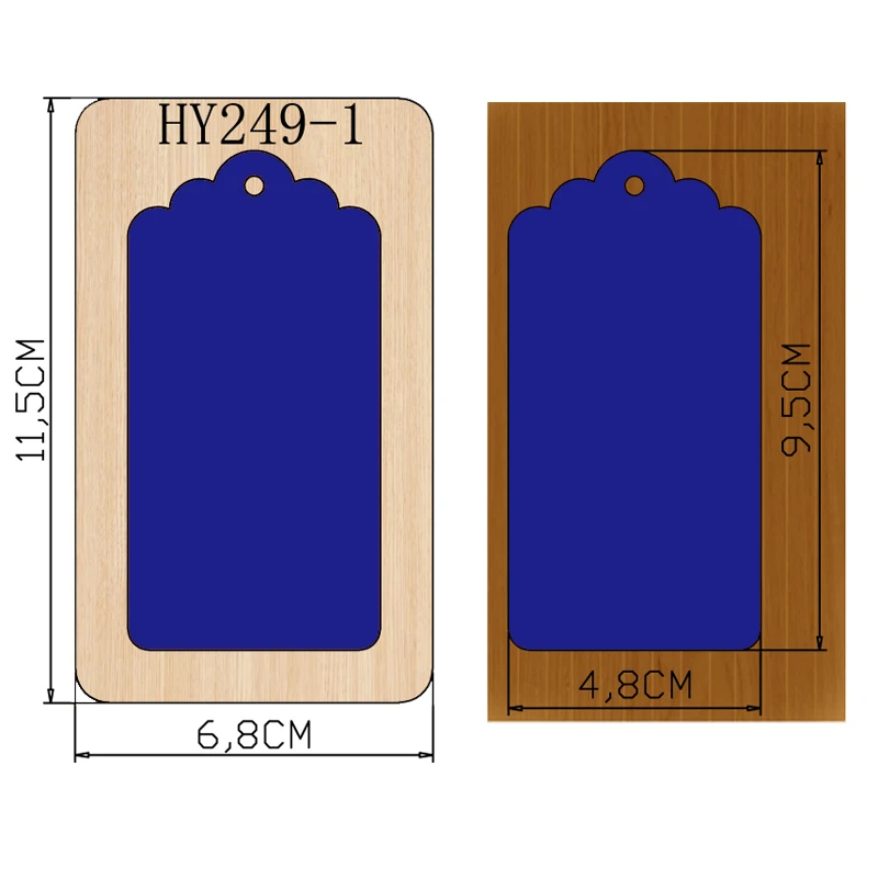 Карта-метка новая деревянная форма режущие штампы для скрапбукинга Толщина/15,8 мм - Цвет: HY249-1