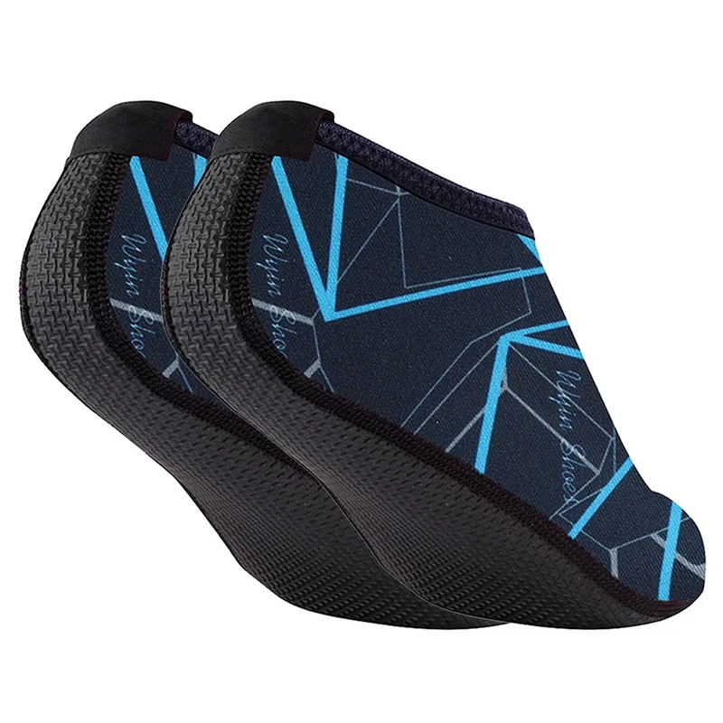 Кроссовки Обувь для плавания быстросохнущая для плавания пляжная обувь Босиком легкий вес Аква носки для детей, мужчин и женщин - Цвет: Blue
