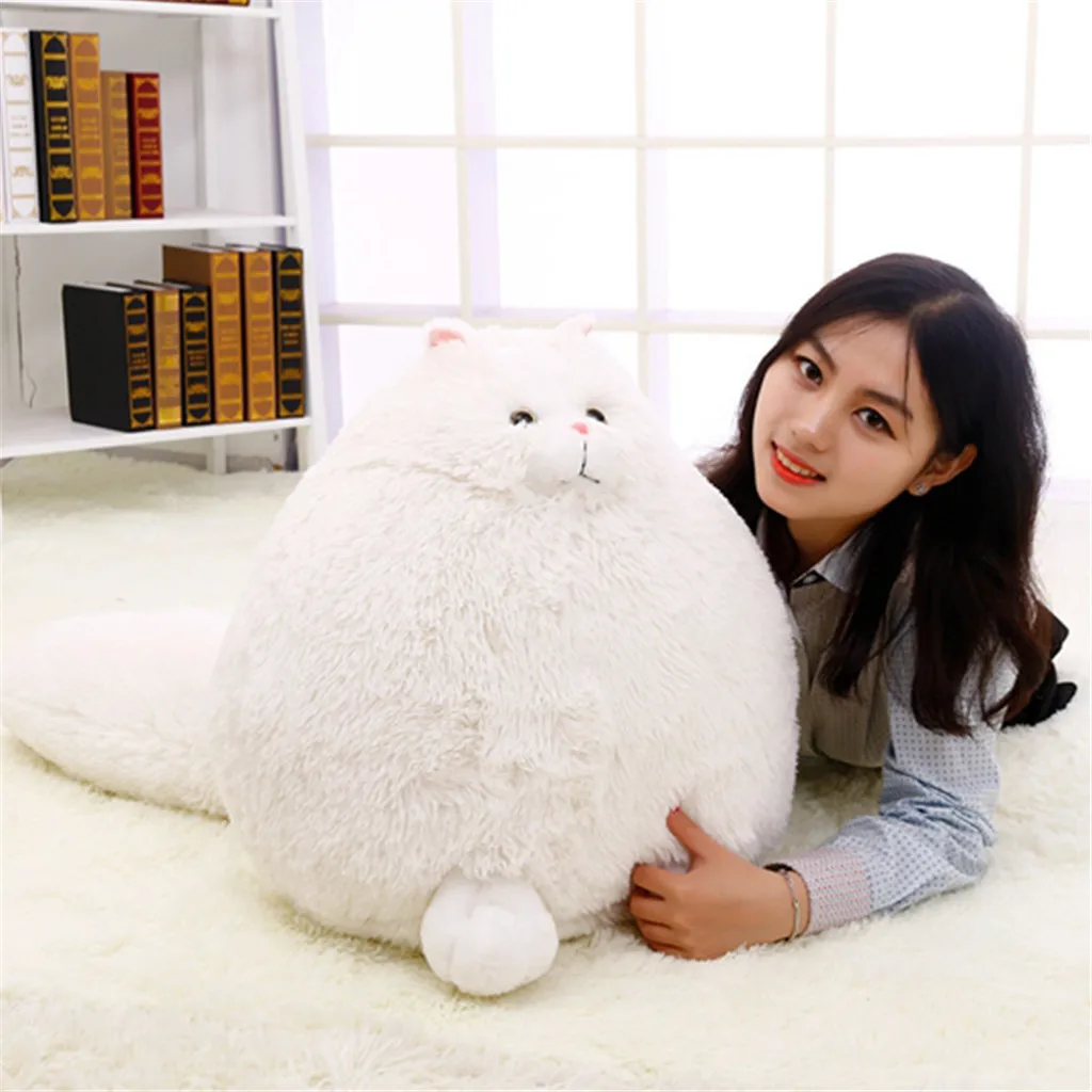 Толстая кошка, мягкие игрушки, подарок, плюшевая кошка, животное, Детская кукла, толстая белая плюшевая кошка, повседневные игрушки для детей Мультяшные подушки, подушка, подарок