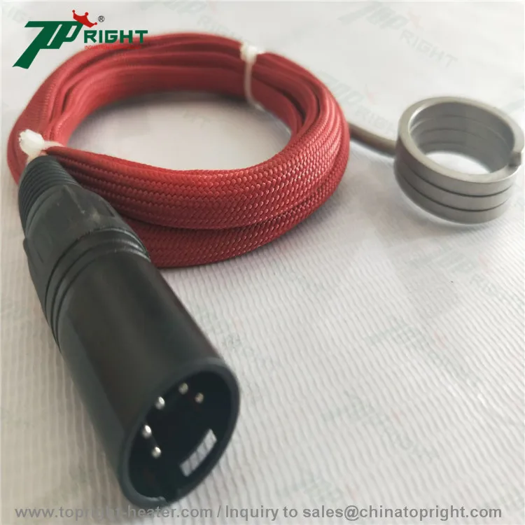 ID20x12.7mm Змеевиковый подогреватель enail с 5pins разъём xlr