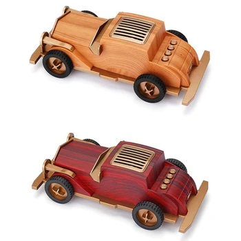 

5W Wood Wireless Retro Car o Portable Bluetooth Speaker Hands-Free Fm Usb Mini Subwoofer Music Player Outdoor Speakers Gifts