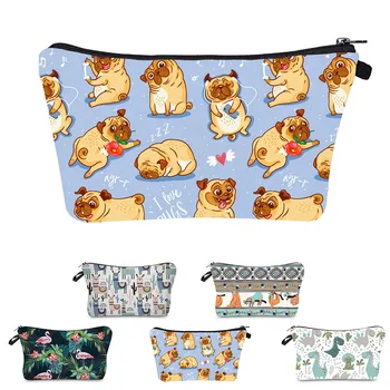 

Fashion makeup bags Cartoon Printing Ladies Toiletry Bags Multicolor Pattern Cute organizer bag Pouchs Cosmetic Case косметички