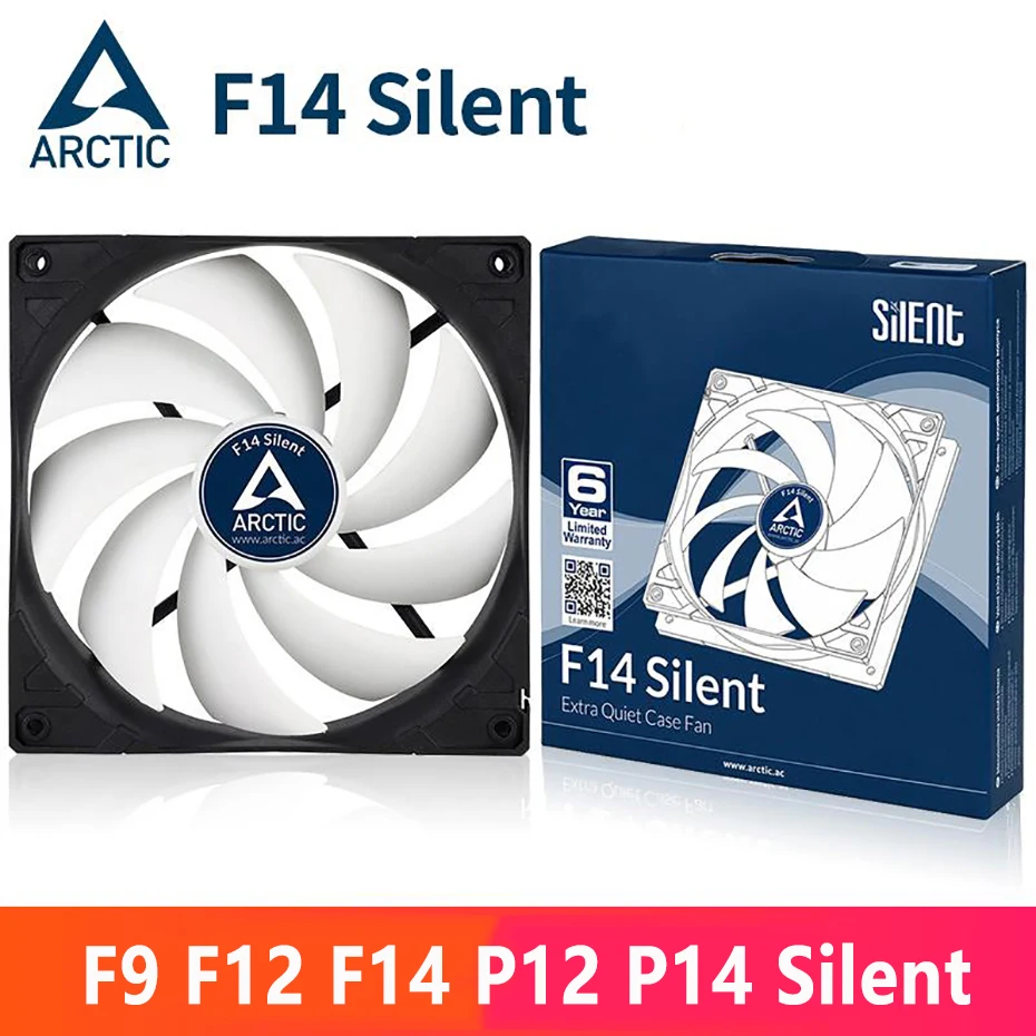 ARCTIC F14 P14 Silent 120mm CPU Cooler fan 3pin Iow noise Case Cooling fan