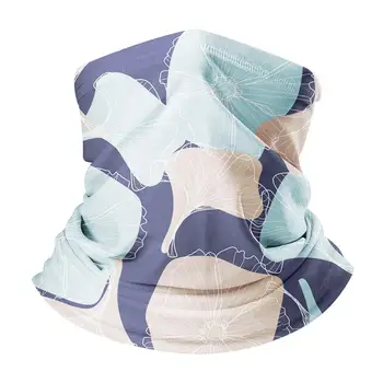 

cute Ginkgo Leaf print Women Multi Use High Elastic Washbale Anti Haze Dustproof Scarfs Seamless Bandanas Balaclava Fishing Mask