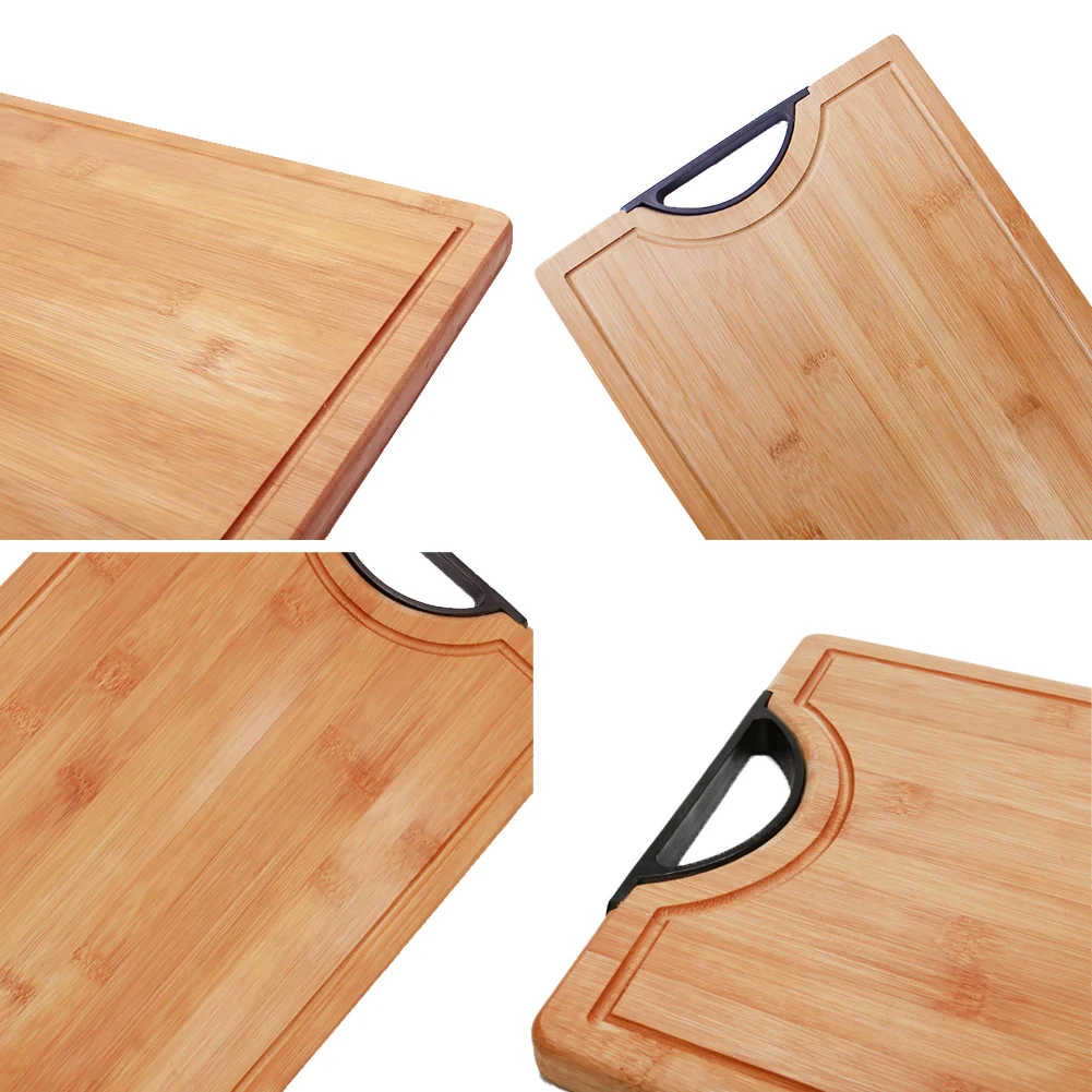 Vegetable Portable Thick Bamboo Food For Meat Home Tool Anti Bacterial Kitchen Cooking Chopping Board Cutting Block Practical