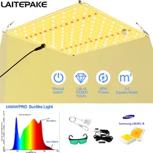 O diodo emissor de luz de samsung lm301b cresce a placa quantum cresce o espectro completo 1000w conduziu a crescer com ir/uv veg/bloom para crescer a lâmpada da barraca phytolamp