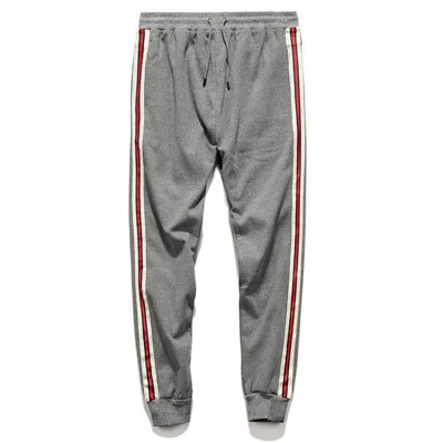 LK46-Grey Новинка, мужские спортивные штаны, Осень-зима, мужские спортивные штаны для фитнеса, бодибилдинга, бегунов, тренировочные брюки, мужские повседневные хлопковые брюки-карандаш - Цвет: LK46-Grey