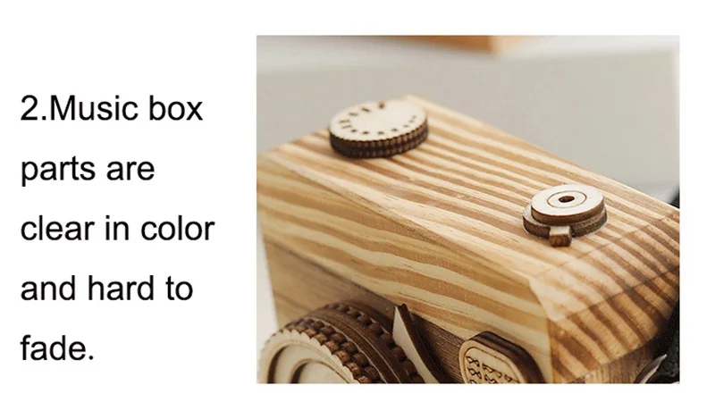 Музыкальная шкатулка уникальный деревянный ручной Коленчатый Дизайн камеры креативный подарок для бойфренда детские игрушки украшение дома iCraft
