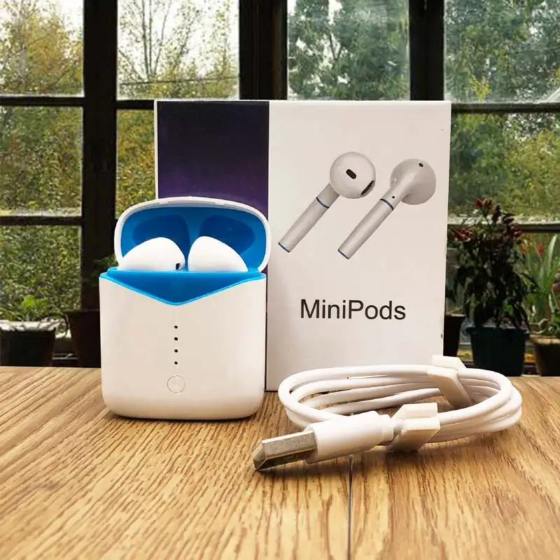 Беспроводные bluetooth наушники MiniPods 8D супер звук Flypods мини гарнитуры PK i9s i12 i90000 Max