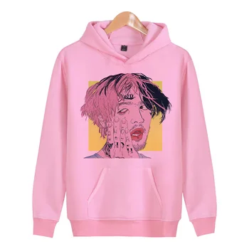

Lil Peep 2018 Hooded Hoodie Outwear US Streetwear women Plus Long Sweatshirt Cloak Hoodies X6169