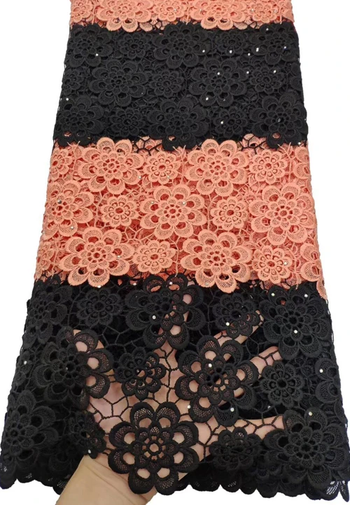 

2019 Latest Guipure Lace Cord Lace Embroiderey milk silk African Cord Lace High Quality Nigerian Lace Fabric For Wedding CTB77