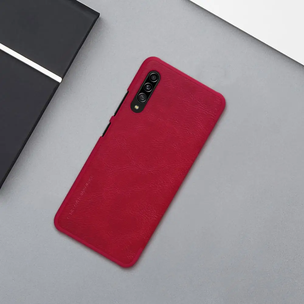for Samsung Galaxy A90 5G Case Nillkin Genuine Soft PU Flip Leather Wallet Phone Back Full Cover Cases for Samsung A90 5G Shell