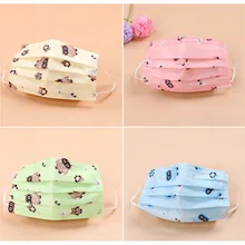 Милые одноразовые медицинские хирургические пыли Петли Уха Маска для лица на Для женщин маски 10 шт