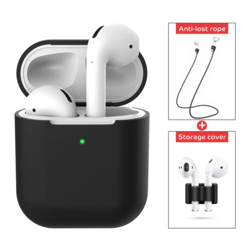 3 шт./комплект силиконовый защитный чехол для Apple AirPods 2|Наушники и гарнитуры| |