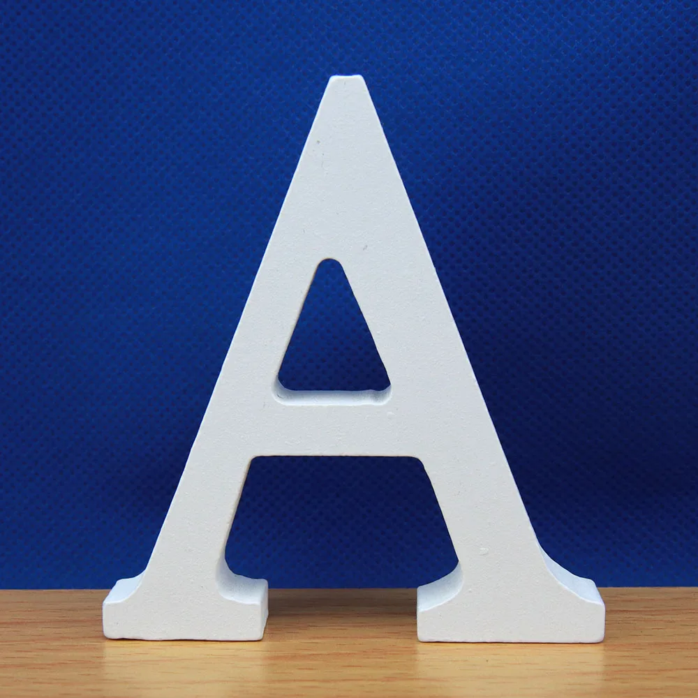 Буквы деревянные белые 8 см для домашнего декора | Дом и сад