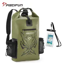 Piscifun Angry Face 20L 40L 50L Сухой Рюкзак с водонепроницаемым чехол для телефона сухая сумка для рыбалки, гребли, плавания, каноэ, кемпинга, пеших прогулок