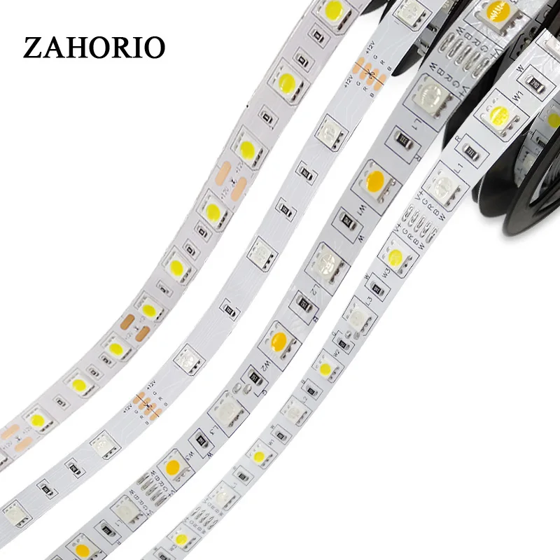 Светодиодная лента 5050 DC12V 60 светодиодов/м гибкий светодиодный светильник RGB RGBW 300