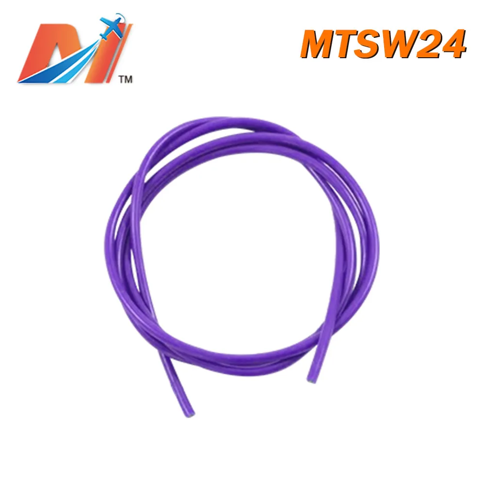 

Maytech Clearance Sale (1meter) power silicon wire AWG24 PURPLE COLOR