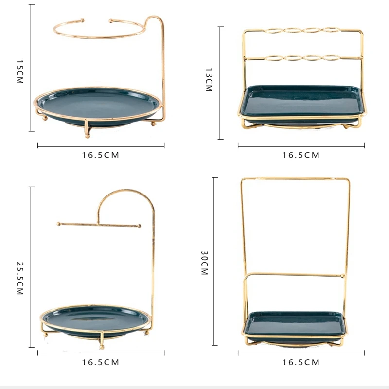 Скандинавский креативный Настольный металлический ювелирный полка для косметики комод керамический поднос кольцо стойка для хранения губная помада Органайзер подставка для дисплея