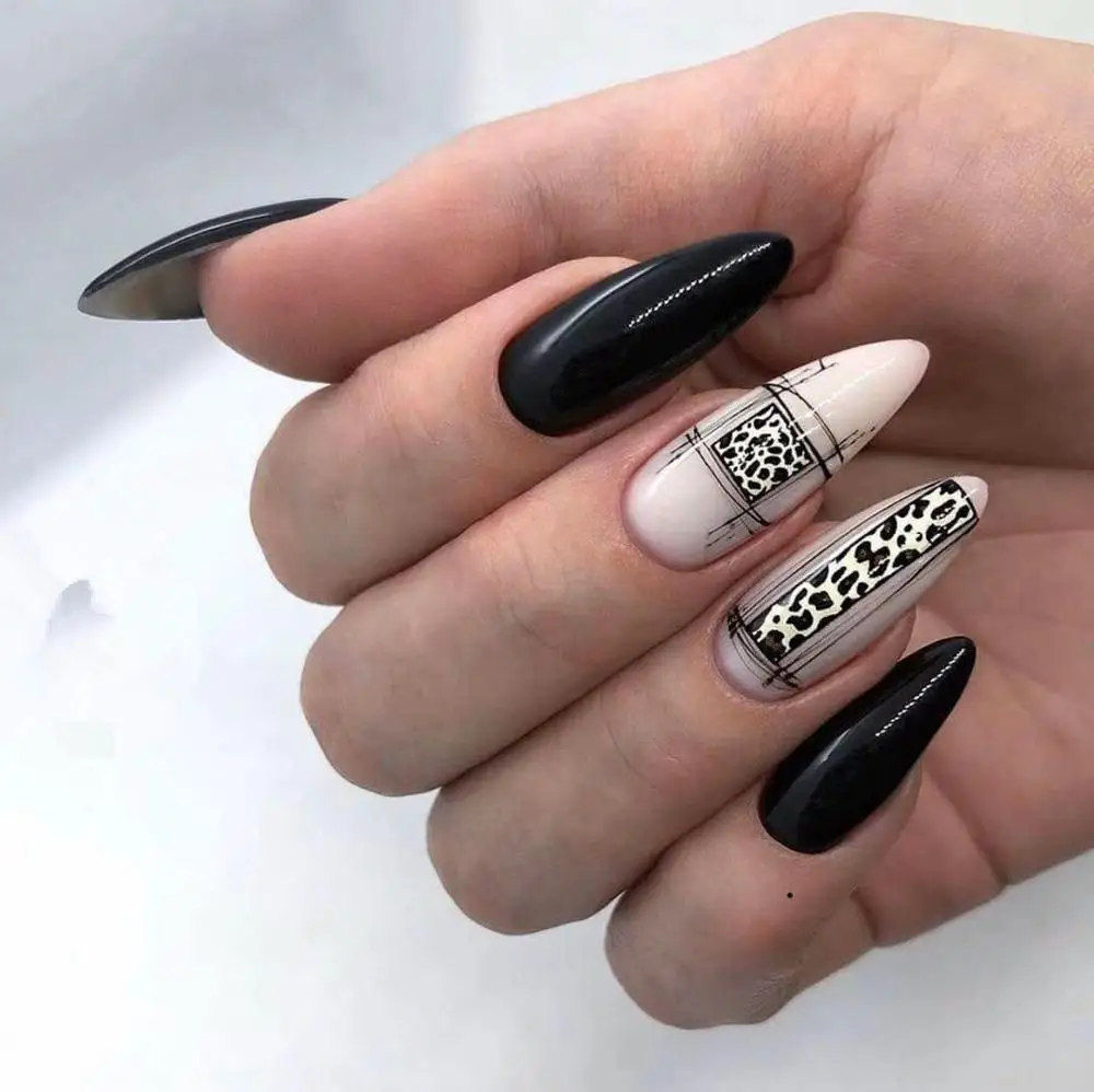 1 шт Змеиный Леопард Тигр Зебра шаблон стикеры 3D на ногти Nail Art Наклейки серии животных маникюр ногтей аксессуары для украшения ногтей