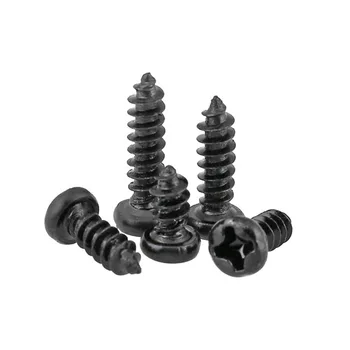 

GuHua Black Philip's Round Head Self Tapping Small Screws PA Cross Pan Head Tapping screws Electronic Mini Screw M1-M2 1000pcs