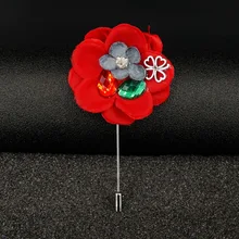 [Фигура Oumuli] стиль, элегантная красная роза, брошь в этническом стиле, креативный корсаж из Европы и Америки