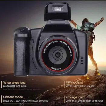 

D05 Wide Angle FPV Output USB 2.0 AV Interface Digital Camera Portable Anti Shock HD SLR 3.0 Inch LCD Memory Card Telephoto