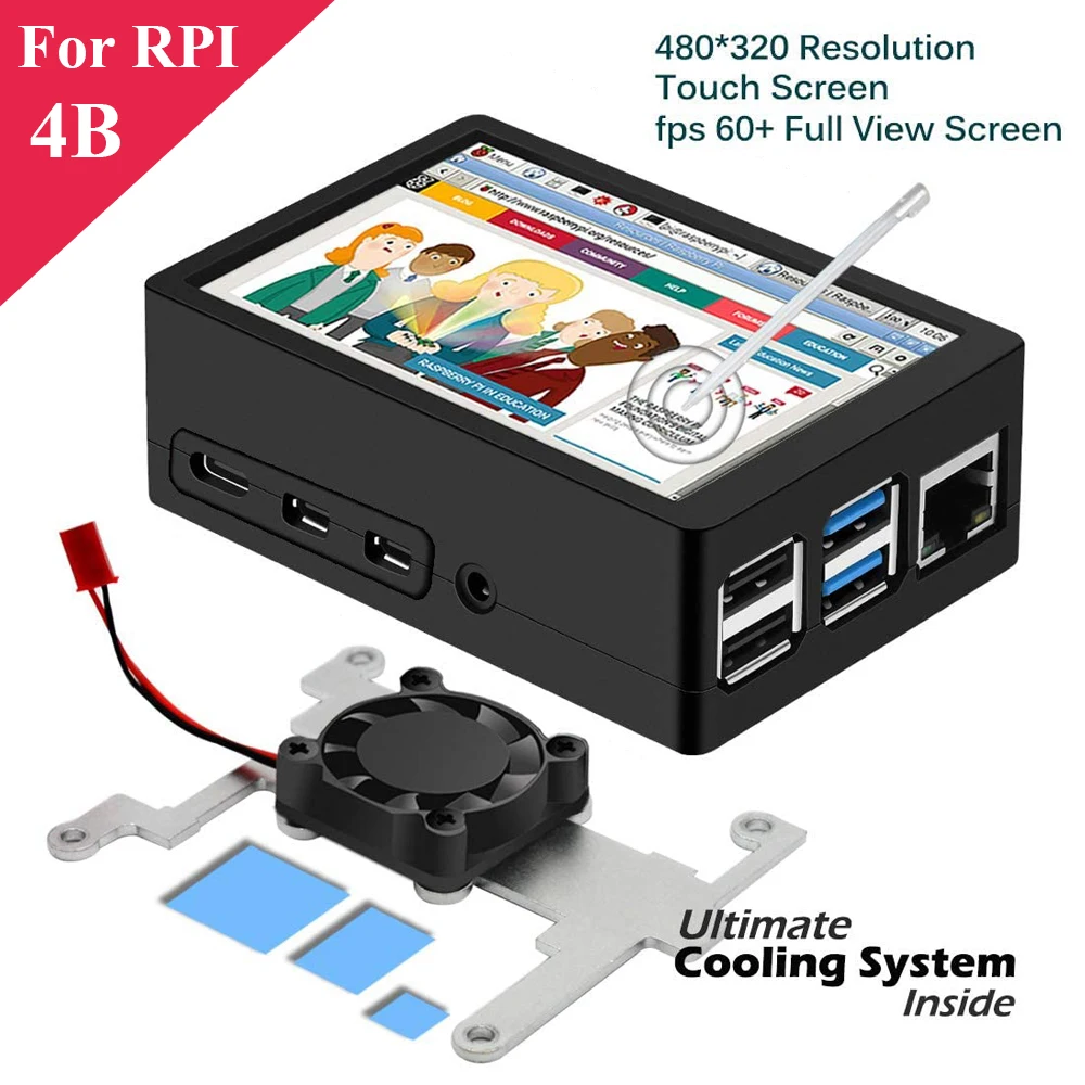 Raspberry Pi 4 Model B 3 5 inch Touch Screen 480 320 MHS FPS 60 Display