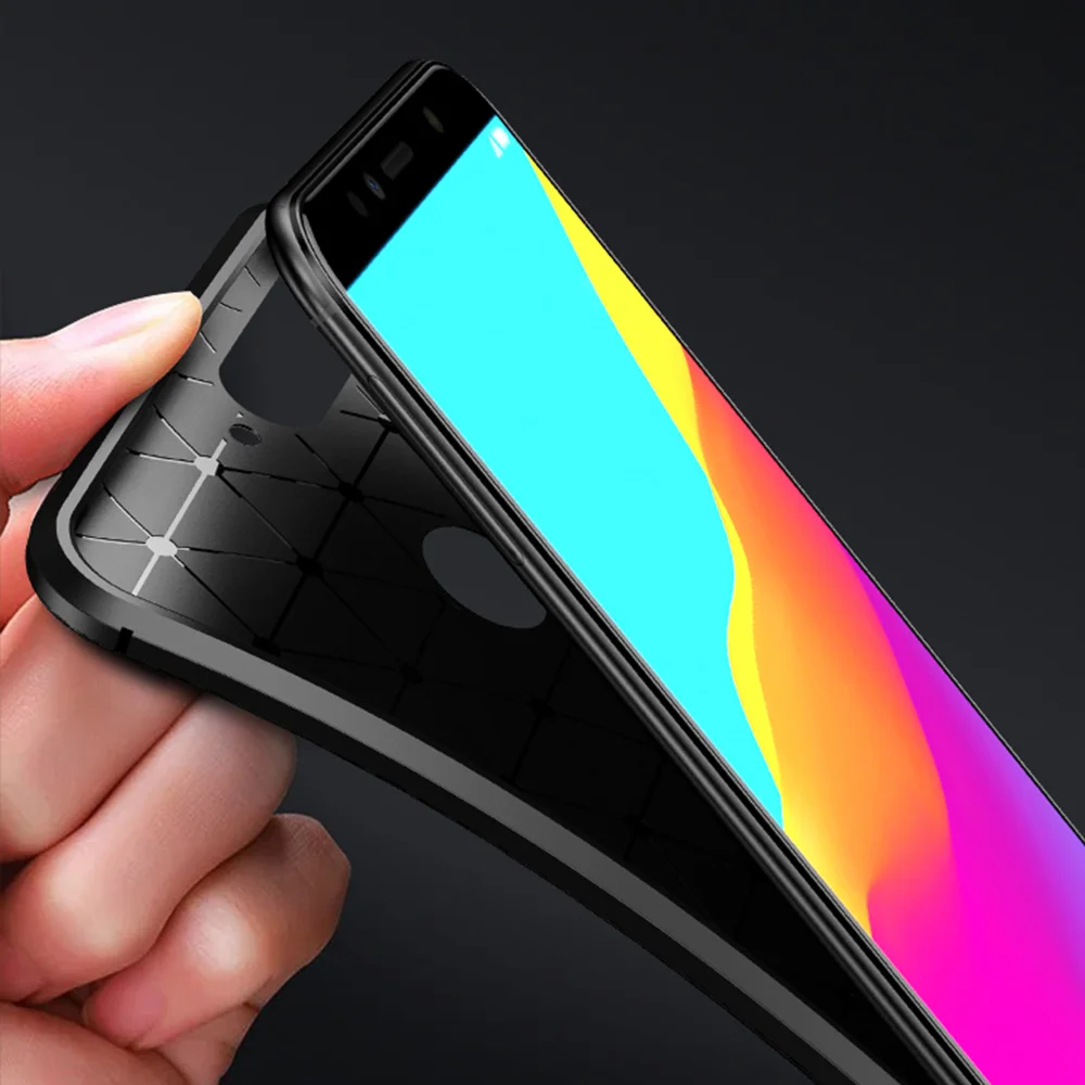 Чехол из углеродного волокна для Honor 7A 5,4", Чехол с полной защитой, чехол для телефона huawei Honor 7C 7 A AUM-L29 5,7", противоударный бампер