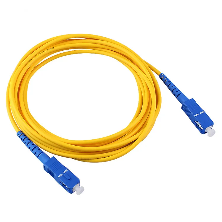 

5PCS/lot 5 Meters SC/UPC-SC/UPC SM SX2.0MM 3.0MM9/125um SC/PC Fiber Optic Patch Cord Optical Fiber Jumper Cable