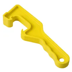 Легкая крышка бадьи гаечный ключ-открытые/подъемные крышки на 5 галлонов пластиковые ведра и маленькие улитки-желтая-прочная пластиковая