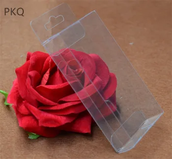 

30Pcs 3.5*10*15cm Large Plastic Packing Box Transparent Gift Box with hang hole Retail Boutique Storage Boxes Party Favor Box