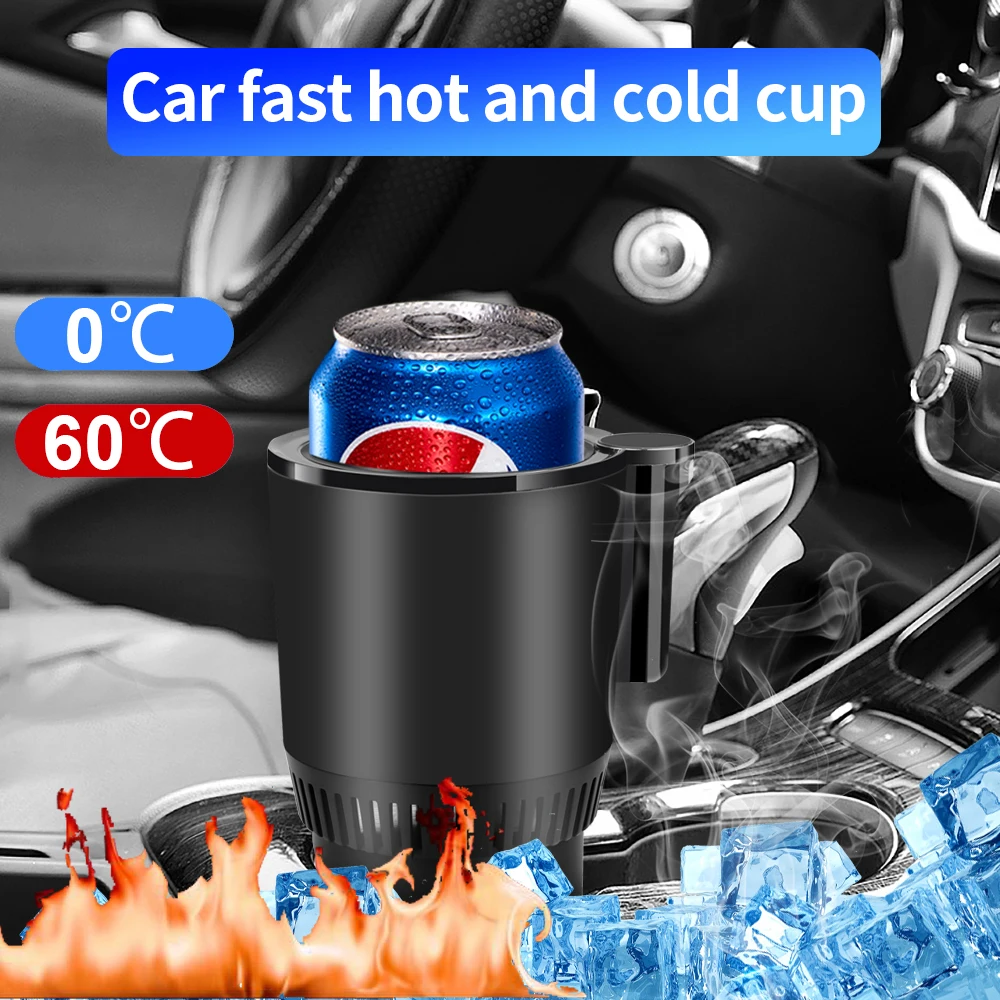 Touch Screen Cooling Beverage Drinks Cans Smart Car Cup Holder Cooler Warmer Auto Drink for Camping Travel Driving | Автомобили и