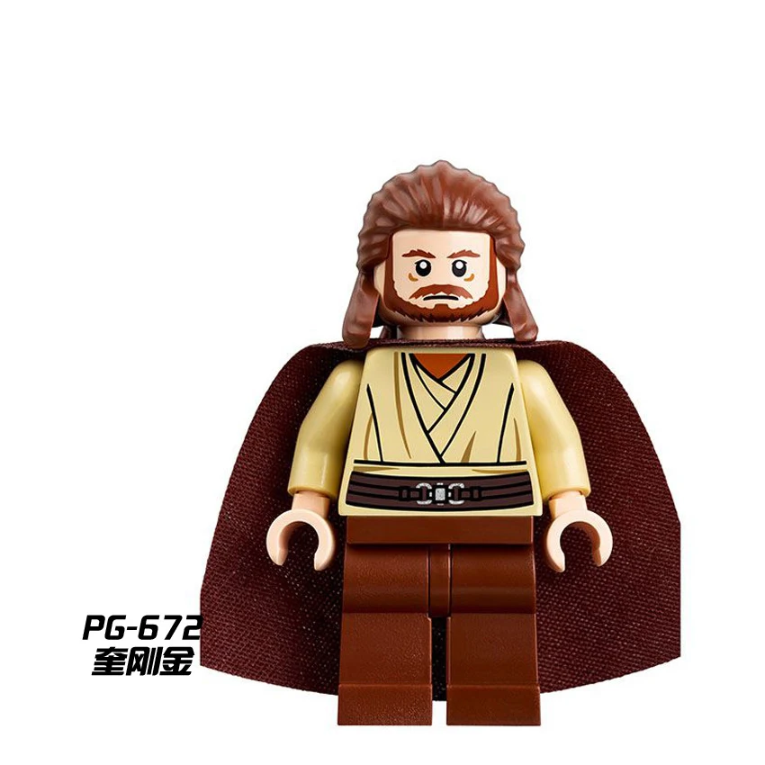 Starwars Luke Leia Han Solo Darth Vader Obiwan Yoda Ray Finn C3po jedi Building Blocks Toy for Children Star Wars Figures Bricks - Цвет: Бургундия
