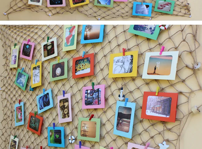 Manufacturers Direct Selling Creative Fishnet Photo Wall Mediterranean Photo Frame Wall Culture Wall Retro Bar Decoration Wholes