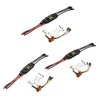 

40A ESC A2217 Brushless Motor with T Plug and 3.5mm Connectors for RC Fixed Wing Plane Helicopter