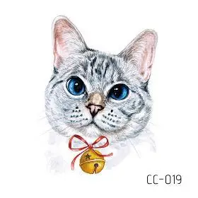 Waterproof Cute Animals Temporary Tattoos Girls Boys Arm Body Ankle DIY Lovely Cat Dog Unicorn Rabbit Tattoo Decals,temporary tattoos,tattoo sticker