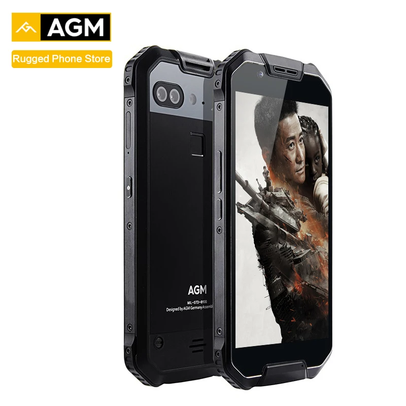 AGM X2 SE Android 7,1 прочный смартфон 6+ 64G 5," AMOLED экран IP68 водонепроницаемый 6000 мАч две sim-карты 16,0 Мп фронтальная камера