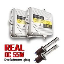 12V 55W H7 комплект для переоборудования ксенона hid лампы постоянного тока балласт для фар линзы Противотуманные фары H1 H11 D2H 3000K 4300K 6000K 8000K лампы