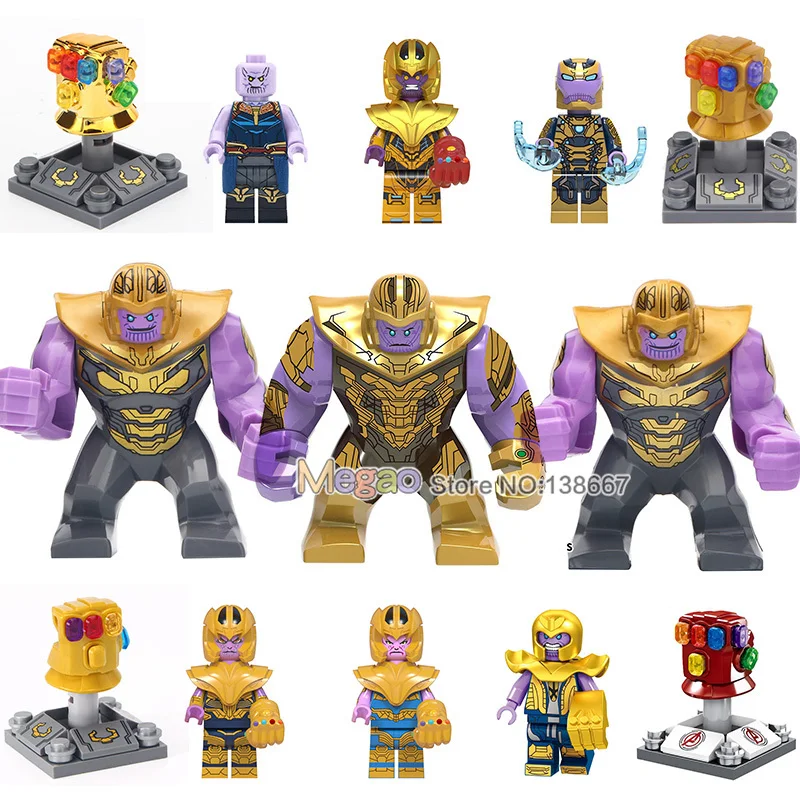 50 шт. танос Мстители EndGame Infinity Gauntlet power Stones перчатки Marvel Super Heroes строительные блоки детские игрушки