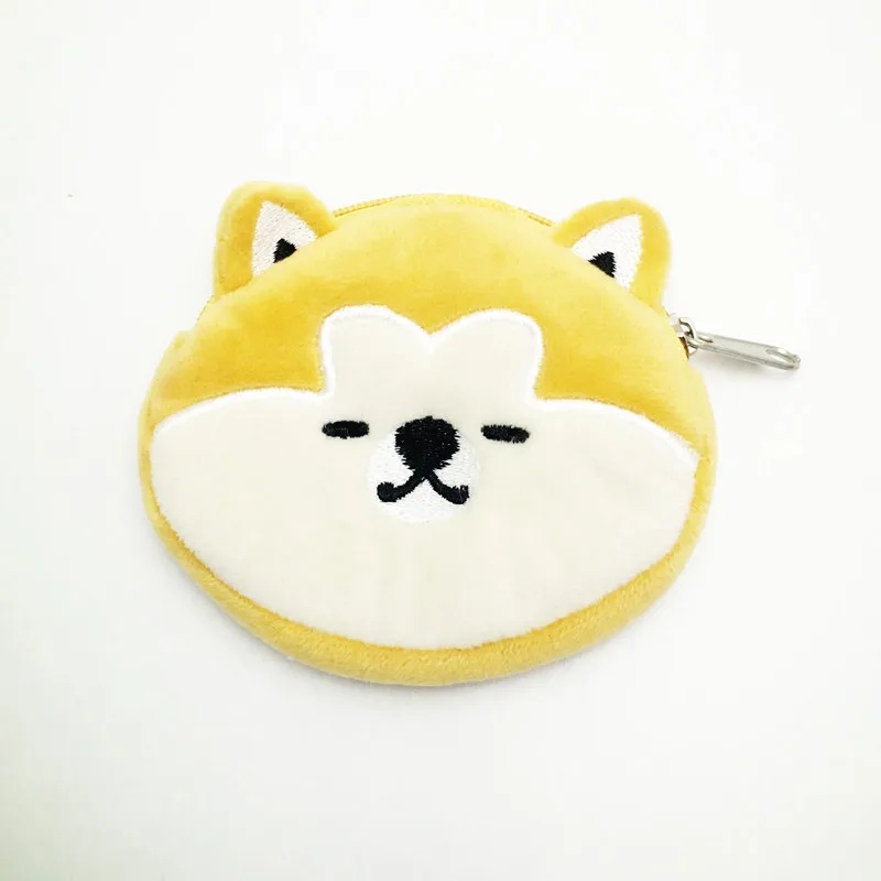 Кошелек Детский плюшевый на молнии для девочек Akita монет с медведем 2 цвета